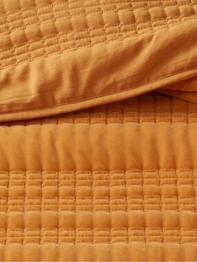 Dark Gold Velvet Quilt - Threshold